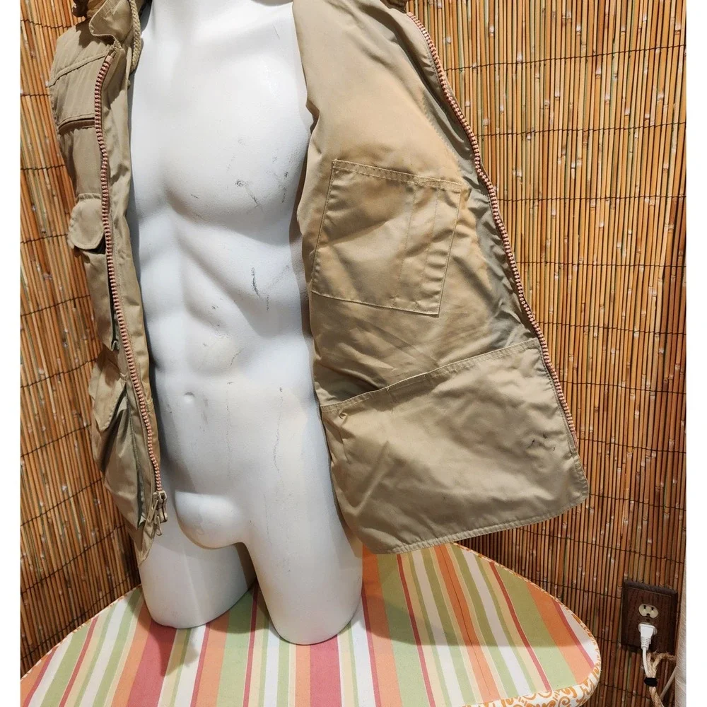 Gorpcore Utility Vest Cargo Pockets  Khaki Tan